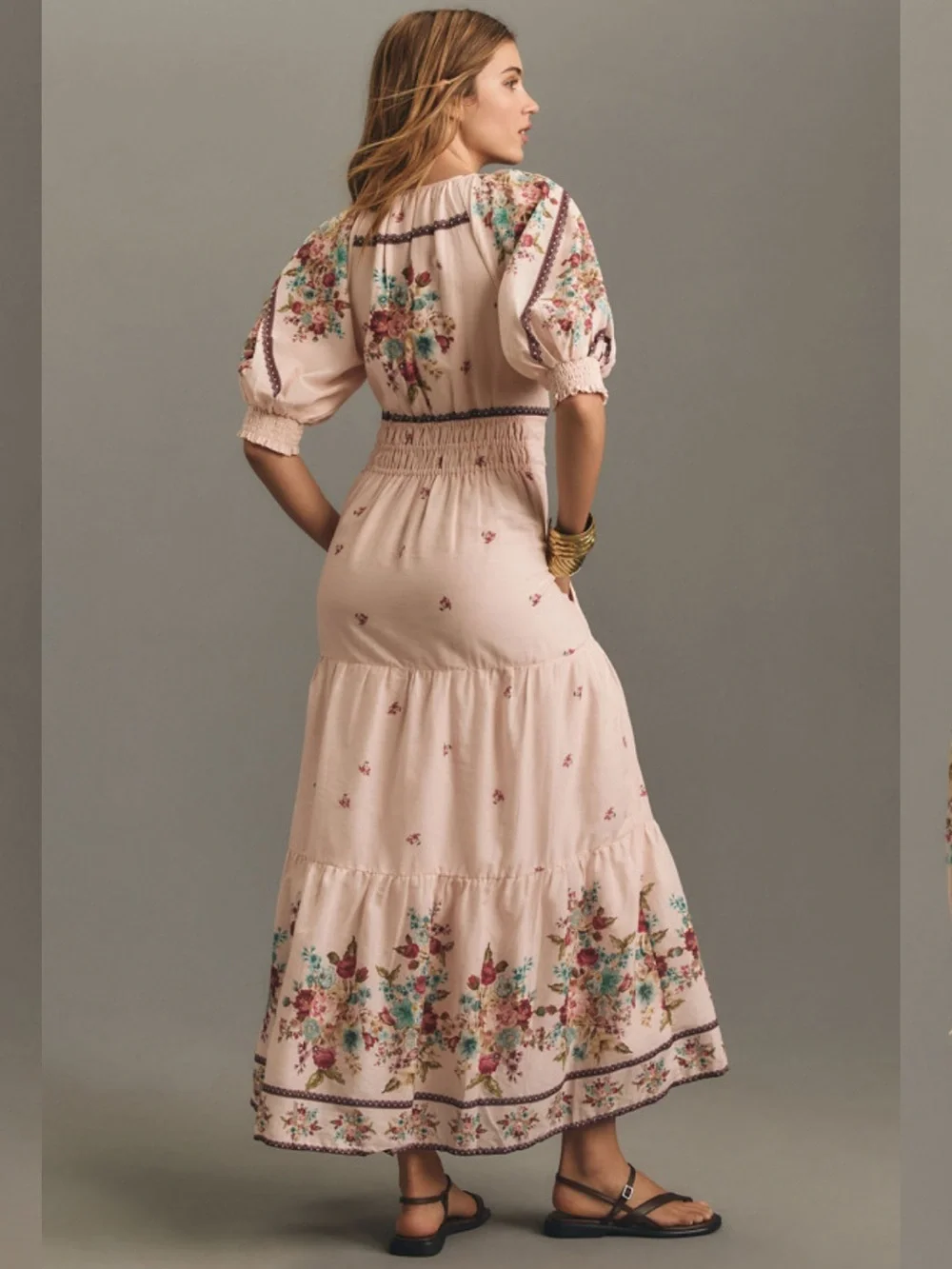 Anthropologie Somerset Puff Sleeve Maxi Dress - Picture 2 of 6